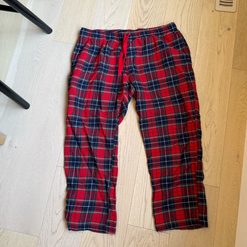 Old Navy Plaid PJ pants - Red and Blue